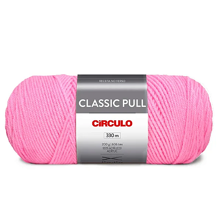 Fio/Lã CLASSIC PULL Circulo 200g/330m -  3294 Rosa