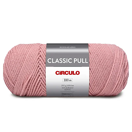 Fio/Lã CLASSIC PULL Circulo 200g/330m -  3753 Rosa Poema