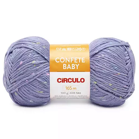 Fio/Lã Confete Baby Circulo 100g/165m - 6399 Azaleia