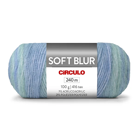 Fio/Lã SOFT BLUR Circulo 100g/240m - 9841 Cafuné