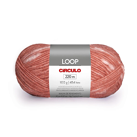 Fio/Lã LOOP 100g/220m -  8772 Figo Seco