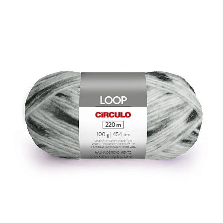 Fio/Lã LOOP 100g/220m -  8099 Dálmata