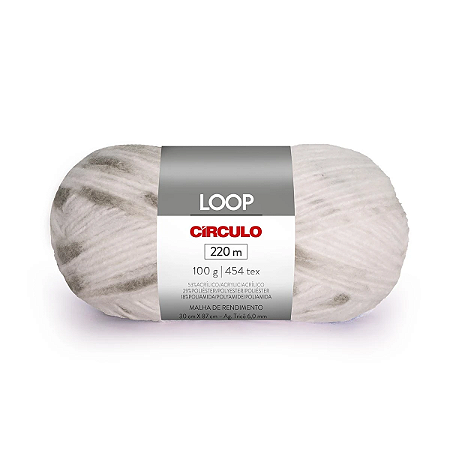 Fio/Lã LOOP 100g/220m -  8953 Geada