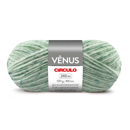 Fio/Lã Circulo Vênus 100g/240m - 8758 Menta