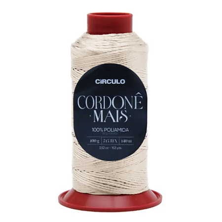 Fio CORDONE MAIS 100g/140m- 7694 Cristal
