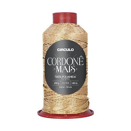Fio CORDONE MAIS 100g/140m- 7068 Ouro Suave
