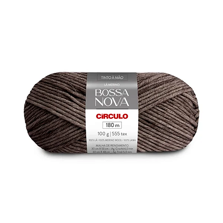 Fio/Lã BOSSA NOVA 100g/155m - 7217 Castanho Escuro