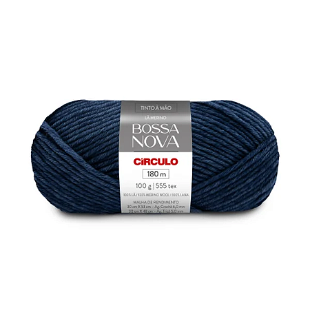 Fio/Lã BOSSA NOVA 100g/155m - 2584 Azul Marinho