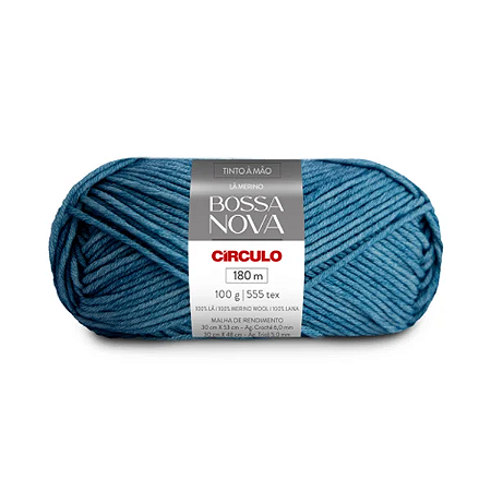 Fio/Lã BOSSA NOVA 100g/155m - 786 Mosaico Azul