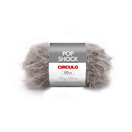 Fio/Lã POP SHOCK 100g/170m- 8473Aluminio