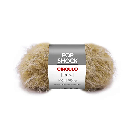 Fio/Lã POP SHOCK 100g/170m- 7447 Avelã