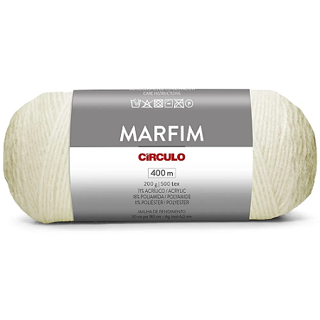Fio/Lã Marfim Circulo 200g 400m -  9056 NEVOLA
