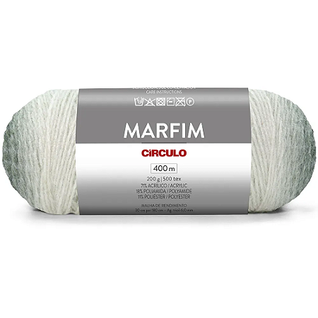 Fio/Lã Marfim Circulo 200g 400m -  9391 BABOSA