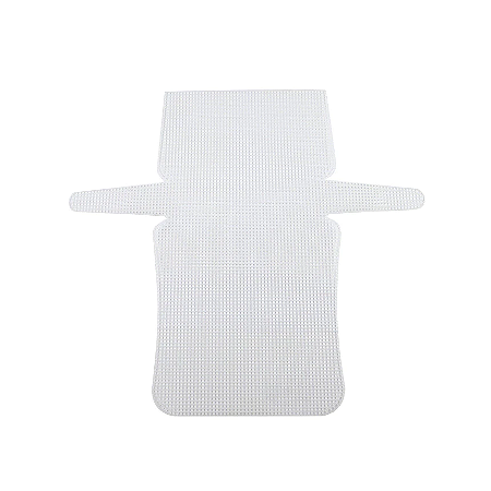 Tela/Malha Plástica Chenille p/Bolsa 45.5X43cm BRANCO