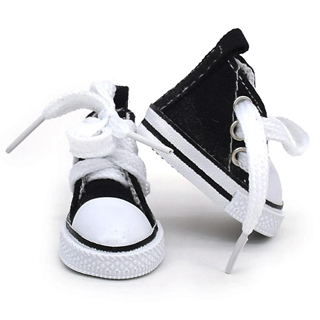 Tenis para Amigurumi- Cano alto Preto