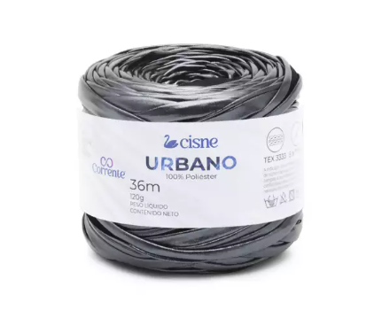 Fio/Lã CISNE URBANO 120g 36m 100% Poliester 0404 Cinza