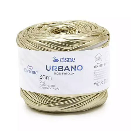 Fio/Lã CISNE URBANO 120g 36m 100% Poliester 0401 Dourado