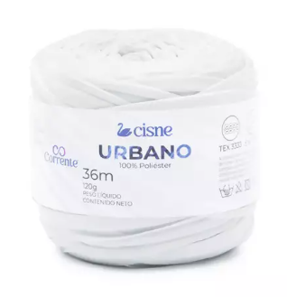 Fio/Lã CISNE URBANO 120g 36m 100% Poliester 000B Branco