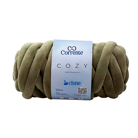 Fio/Lã CISNE COZY 300g 15m 100% POLIESTER-0322 Musgo