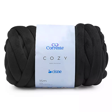 Fio/Lã CISNE COZY 300g 15m 100% POLIESTER-000N Preto