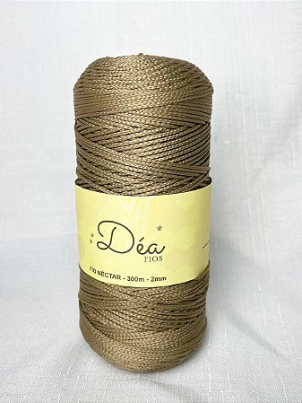 Fio Néctar 2mm - 300g-350m - Poliéster - Cor:Castor (F)