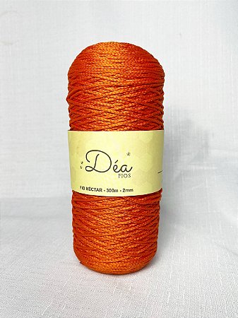 Fio Néctar 2mm - 300g-350m - Poliéster - Cor:Tangerina (F)
