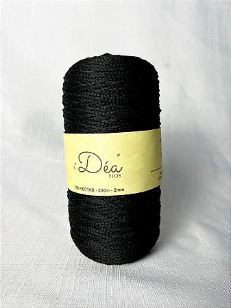 Fio Néctar 2mm - 300g-350m - Poliéster - Cor:Preto