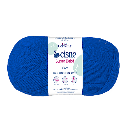 Fio Cisne Super Bebe 100g 467m 100% Acrilico-Azul 06040