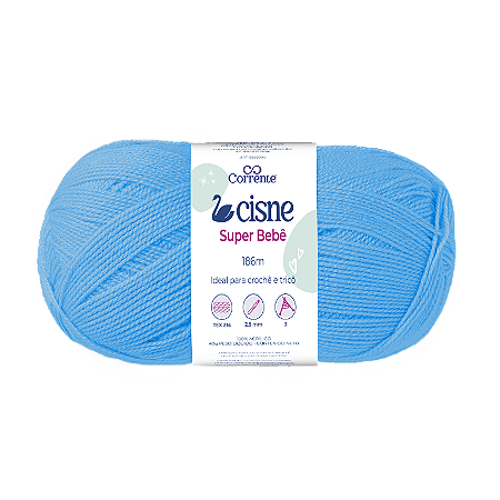 Fio Cisne Super Bebe 100g 467m 100% Acrilico-Azul Turquesa 06009