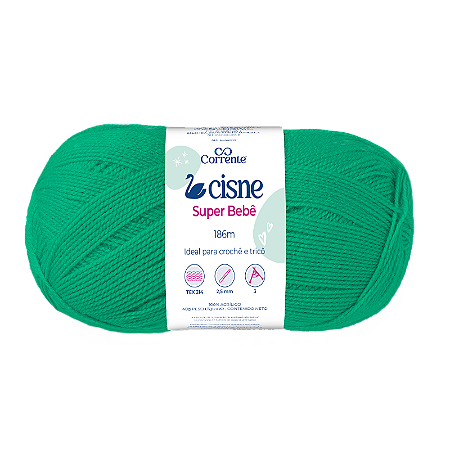 Fio Cisne Super Bebe 100g 467m 100% Acrilico-Esmeralda 00747
