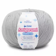 Fio Cisne Amigurumi Perfeito 145m-65g 100% Algodão-Cinza 03038