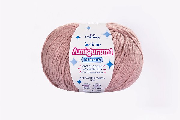 Fio Cisne Amigurumi Perfeito 145m-65g 100% Algodão-Rose 03017