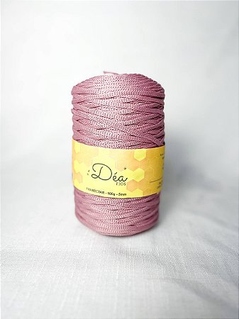 Fio Néctar 5mm - 500g-200m - Poliéster - Rosa Vintage