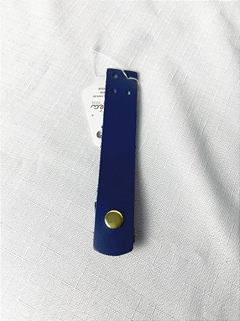 Fechamento Bolsa 2,5x14,5cm Azul & Dourado