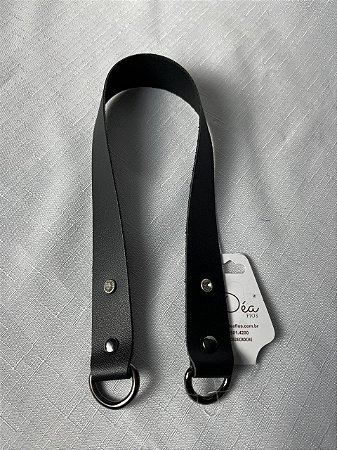 Meia Alça 3x47cm - Preto Ônix c/ strass