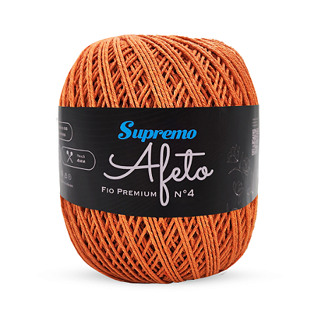 Fio Afeto Premium Supremo nº4 340m-Laranja