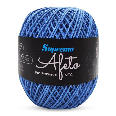 Fio Afeto Premium Supremo nº4 340m-Azul Bebe