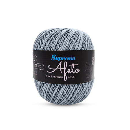 Fio Afeto Premium Supremo nº4 340m-Cinza