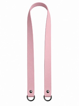 Alça Couro Ombro 2x80cm - Rosa/Onix