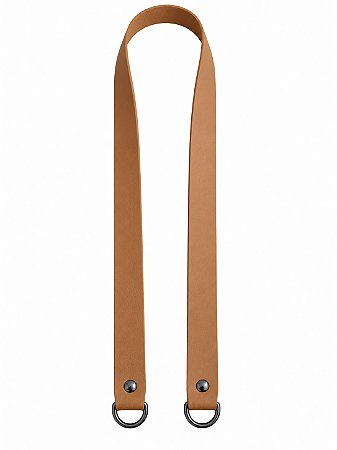 Alça Couro Ombro 2x80cm - Caramelo Escuro/Ônix