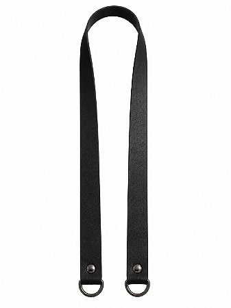 Alça Couro Ombro 2x80cm - Preto/Ônix