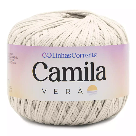 Camila Verão 50g Coats Corrente - 00014 - Natural