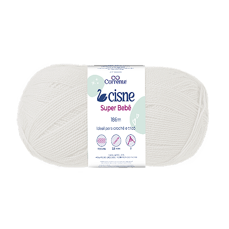 Fio Cisne Super Bebe 100g 467m 100% Acrilico- Cru 8003