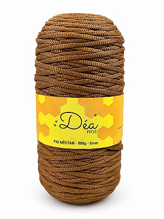Fio Néctar 5mm Déa Fios-500g-200m-Poliester Cor: Nozes (F)