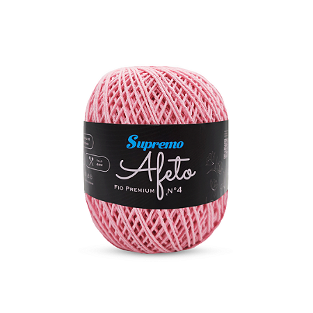 Fio Afeto Premium Supremo nº4 340m-Rosa Bebê
