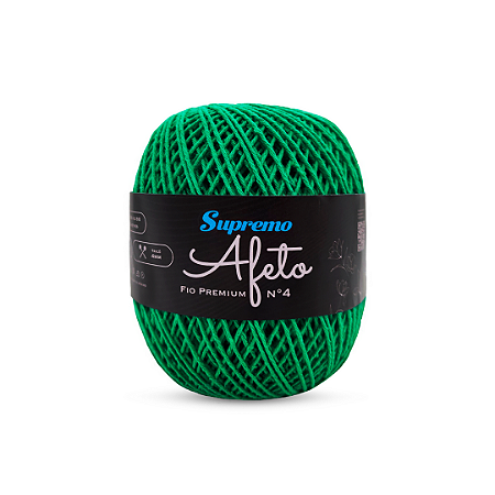 Fio Afeto Premium Supremo nº4 340m-Verde Bandeira