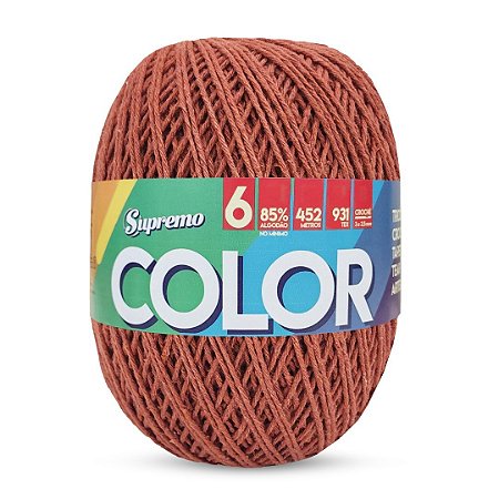 Barbante SUPREMO Color 452m 400g nº6-Terracota