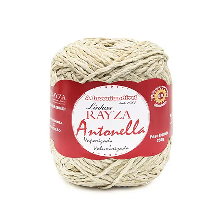 Linha Antonella 195m 250g-Rayza Cor: AVELA