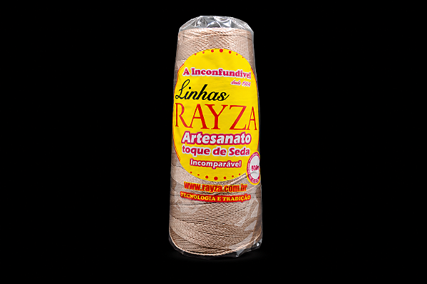 Linha Artesanato Toque de Seda 500m-Rayza Cor: MARROM CLARO