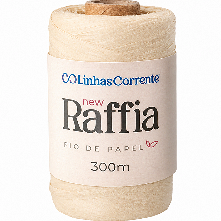 Fio de Papel - New Raffia 300M 100% Viscose - Sisal Claro